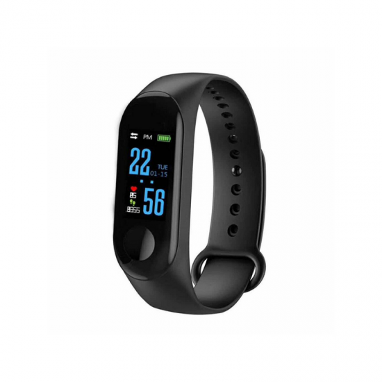 Smart Bracelet No Brand M3, 18mm, Bluetooth, IP67, Μαυρο